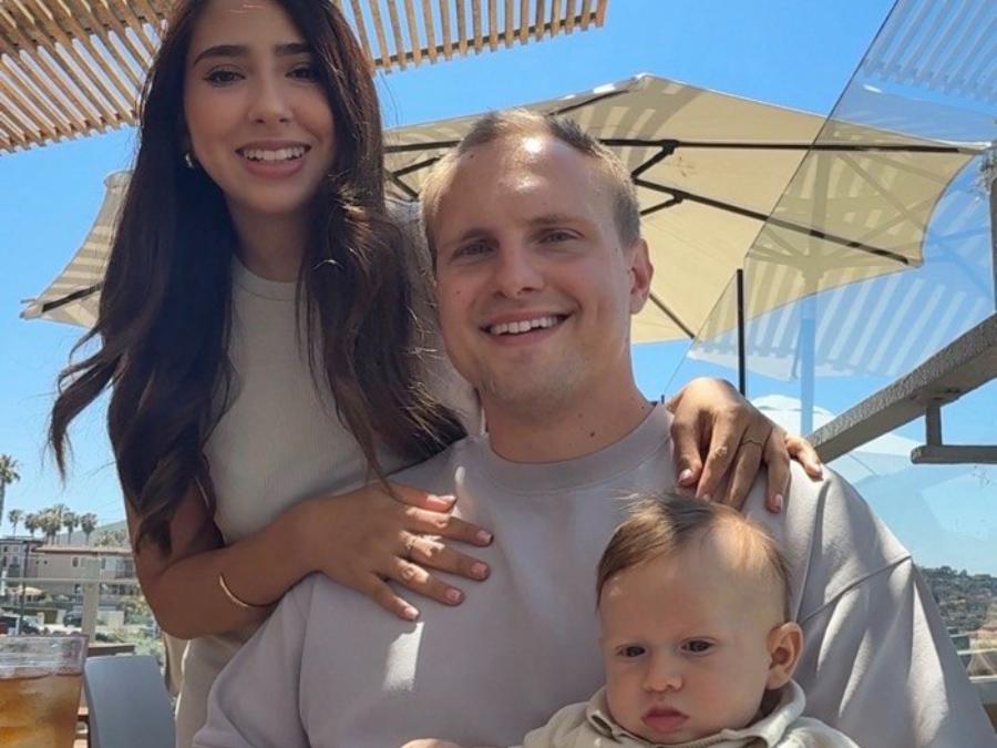 Stanislav in America with his wife and their son